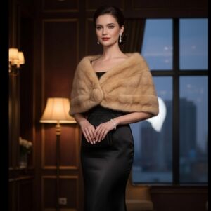 Faux Fur Vest in Cream